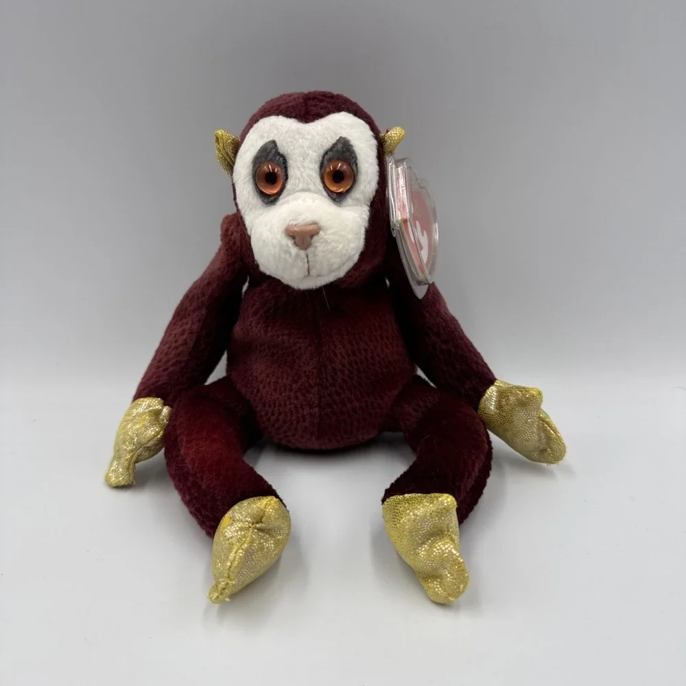 Ty Beanie Babies - Zodiac Collection - Monkey - (2000, Retired)